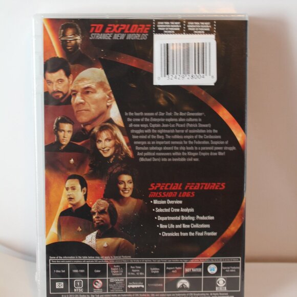 Star Trek The Next Generation Season 4 Complete DVD Set - Picture 2 of 2